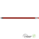 Supersaver GRS Recycled Pencil with Eraser - Red - Black with Eraser