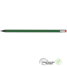 Supersaver GRS Recycled Pencil with Eraser - Green - Black with Eraser