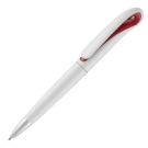 Swan Ballpoint Pen - White - Red