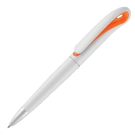 Swan Ballpoint Pen - White - Orange