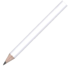 Mini Wooden Pencil with No Eraser - White