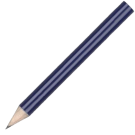 Mini Wooden Pencil with No Eraser - Blue