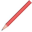 Mini Wooden Pencil with No Eraser - Red