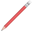 Mini Wooden Pencil with Eraser - Red