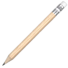 Mini Wooden Pencil with Eraser - Natural