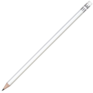 Wooden Argente Pencil with White Eraser Unsharpened - White