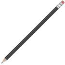 Standard Wooden Pencil with Pink Eraser - Black Unsharpened