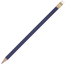 Wooden Oro Pencil with White Eraser - Blue Unsharpened