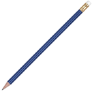 Wooden Oro Pencil with White Eraser - Medium Blue