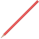 Standard Wooden Pencil with No Eraser - Red