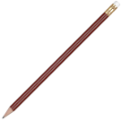 Wooden Oro Pencil with White Eraser - Burgundy
