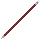 Wooden Argente Pencil with White Eraser - Burgundy