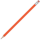Standard Wooden Pencil with Pink Eraser - Orange Unsharpened