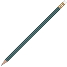 Wooden Oro Pencil with White Eraser - Green