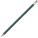 Standard Wooden Pencil with Pink Eraser - Green