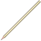 Standard Wooden Pencil with No Eraser - Gold