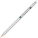 Wooden Argente Pencil with White Eraser - Silver