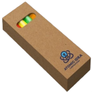 Hi-Wood Mini Pencil Set - Pack of 4 Fluorescent Pencils