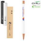 Par Soft Feel Rose Gold Metal Recycled Ballpoint Pen - White - Rose Gold