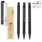 Par Noir Soft Feel Recycled Metal Ballpoint Pen by Chili - Black