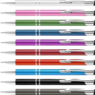 Electra Classic Satin Metal Ballpoint Pen (Blue Ink)