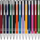Electra Soft Feel Metal Ballpoint Pen (Blue Ink)