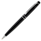Grosvenor Metal Ballpoint Pen - Black - Silver