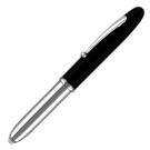 Lumi Light Metal Ballpoint Pen - Black - Silver