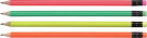 Wooden Pencil - Flurorescent Colours