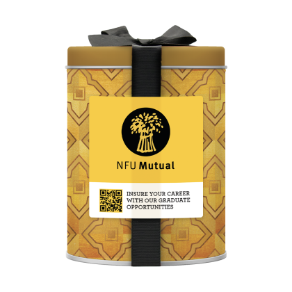 Popcorn Mini Tin with Bespoke Label Popcorn Mini Tin with Bespoke Label