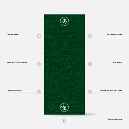 Bando Tour Towel – Recycled Fully Custom Performance