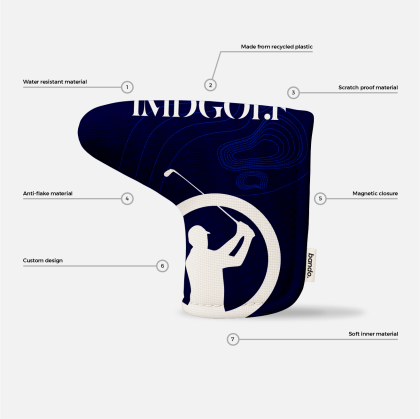 Bando Blade Putter Headcover – Recycled Fully Custom