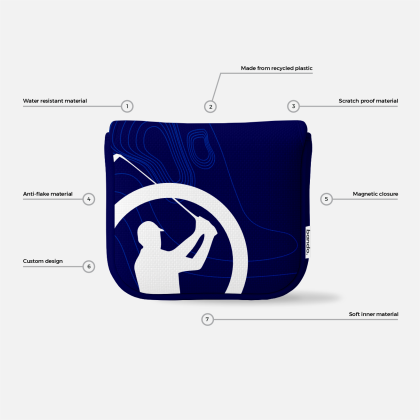 Bando Mallet Putter Headcover – Recycled Fully Custom