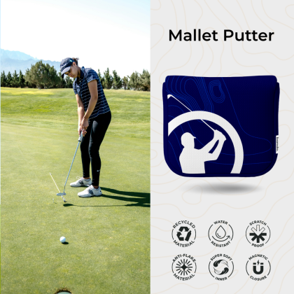 Bando Mallet Putter Headcover – Recycled Fully Custom