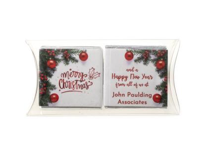 CHRISTMAS NEAPOLITAN CHOCOLATE ACETATE PILLOW PACKS