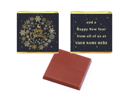 CHRISTMAS NEAPOLITAN CHOCOLATE SQUARE, ECO-friendly