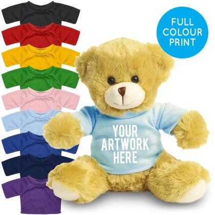 Printed 20cm Elizabeth bear - Baby Blue t-shirt