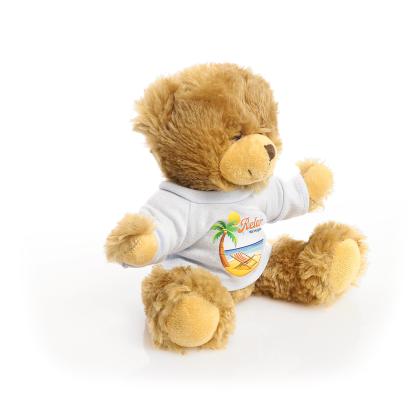 Printed 20cm Charles Jointed bear - Baby Blue t-shirt