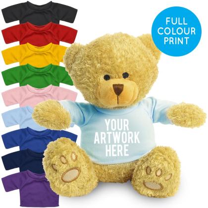 Printed Golden 22cm Edward bear - Baby Blue t-shirt