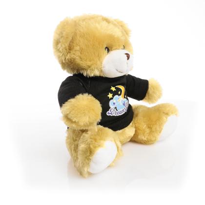 Printed 25cm Elizabeth bear - Black t-shirt