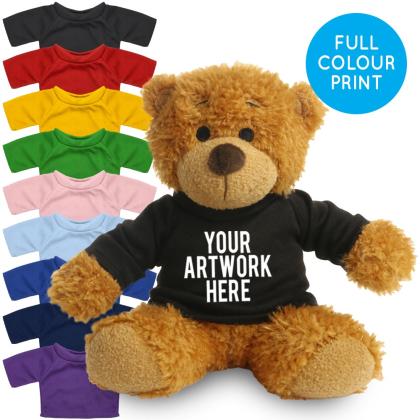 Printed 17cm Anne bear - Black t-shirt