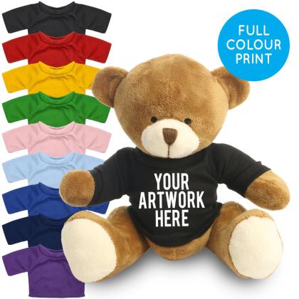 Printed 20cm Richard Bear - Black t-shirt