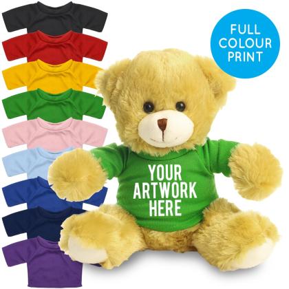 Printed 20cm Elizabeth bear - Green t-shirt