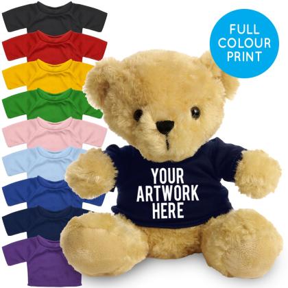 Printed 19cm Victoria bear - Navy Blue t-shirt