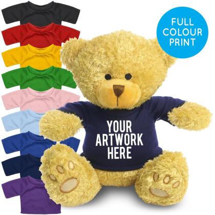 Printed Golden 22cm Edward bear - Navy Blue t-shirt