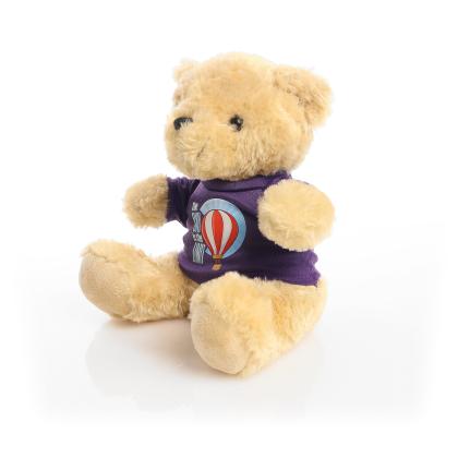 Printed 19cm Victoria bear - Purple t-shirt