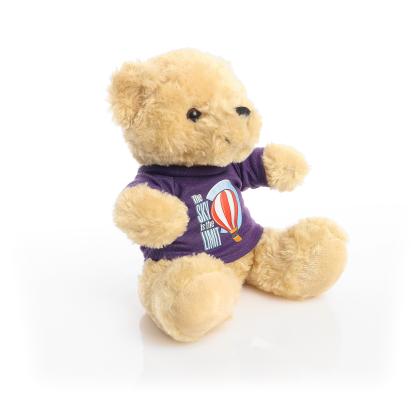 Printed 19cm Victoria bear - Purple t-shirt