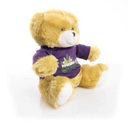 Printed 25cm Elizabeth bear - Purple t-shirt