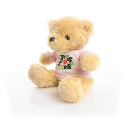 Printed 19cm Victoria bear - Baby Pink t-shirt