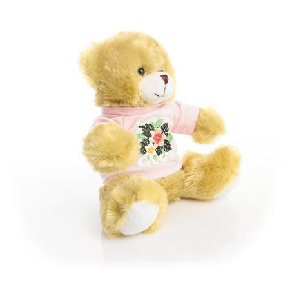 Printed 20cm Elizabeth bear - Baby Pink t-shirt